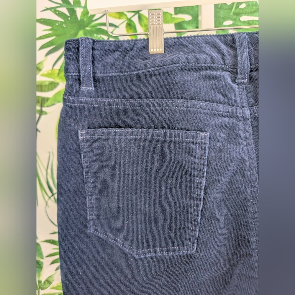 Talbot's Simply Flattering Straight Corduroy Navy Pant (Size: 8) - Picture 6 of 9